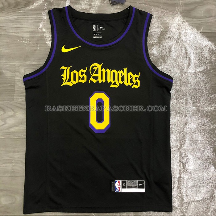 Maillot Los Angeles Lakers Kyle Kuzma NO 0 Ville 2019-20 Noir